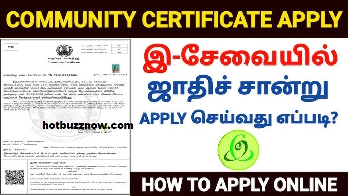 how to apply community certificate apply